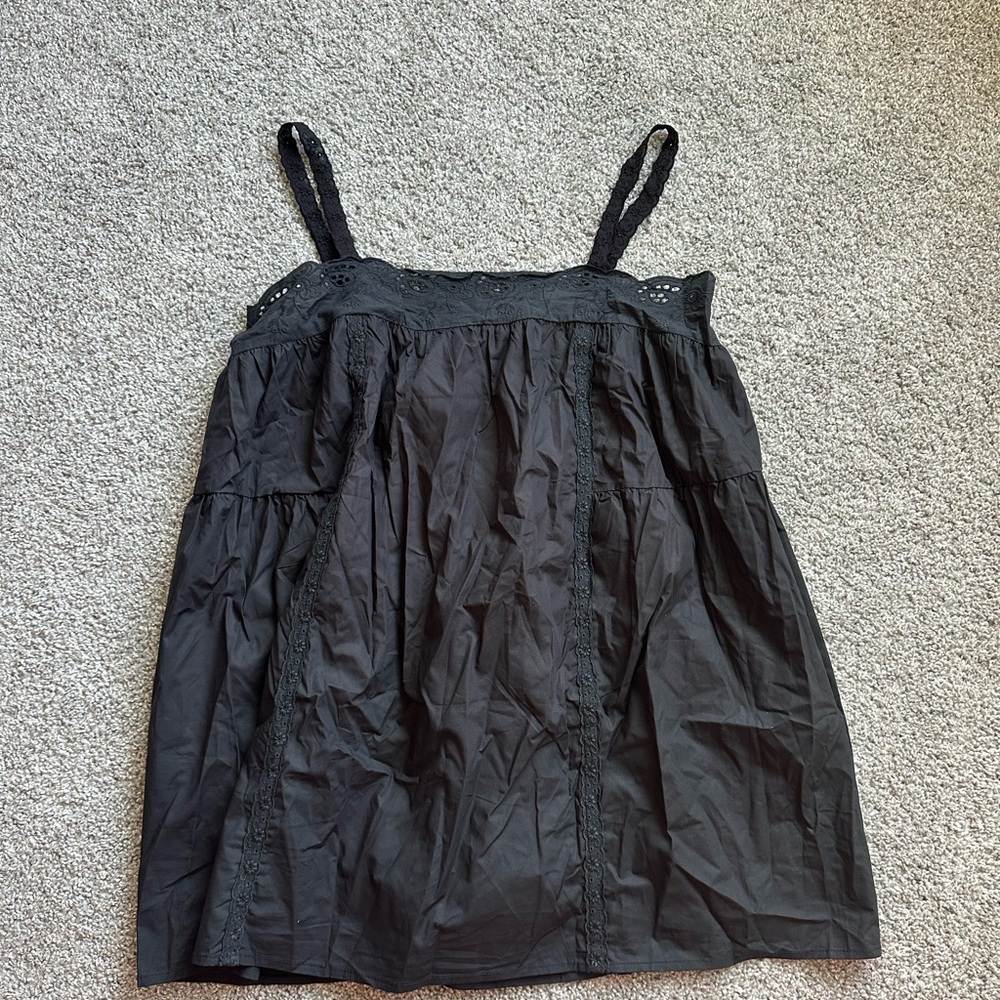 Black Sleeveless Babydoll Dress